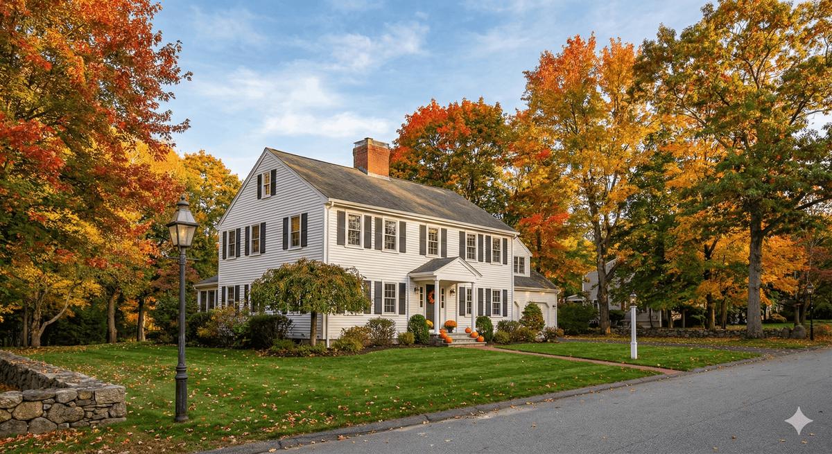 Danvers Massachusetts suburban neighborhood home